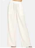Double Gauze Elastic Band Pants