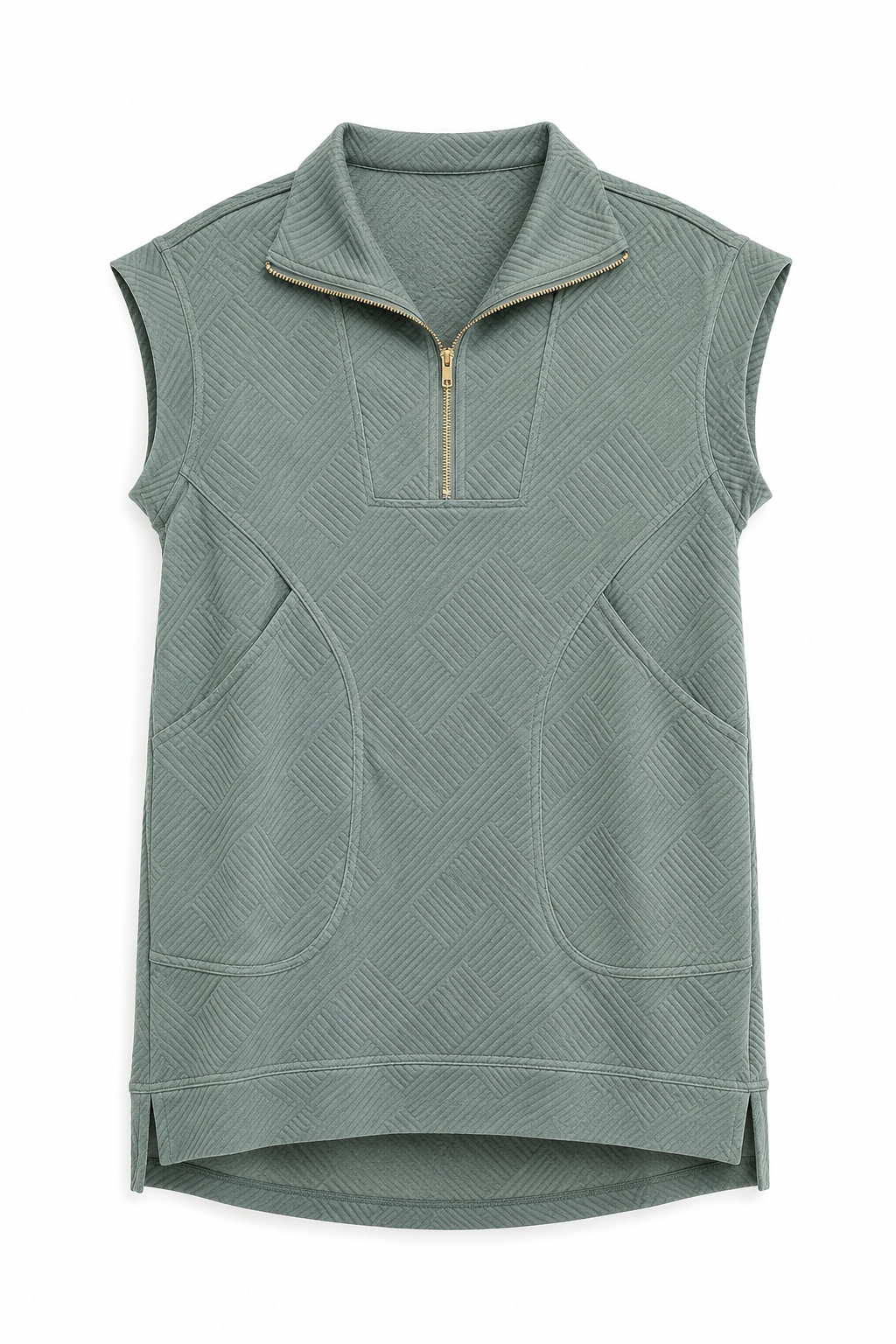 Easy Does It Ash Jade Quarter-Zip Dress