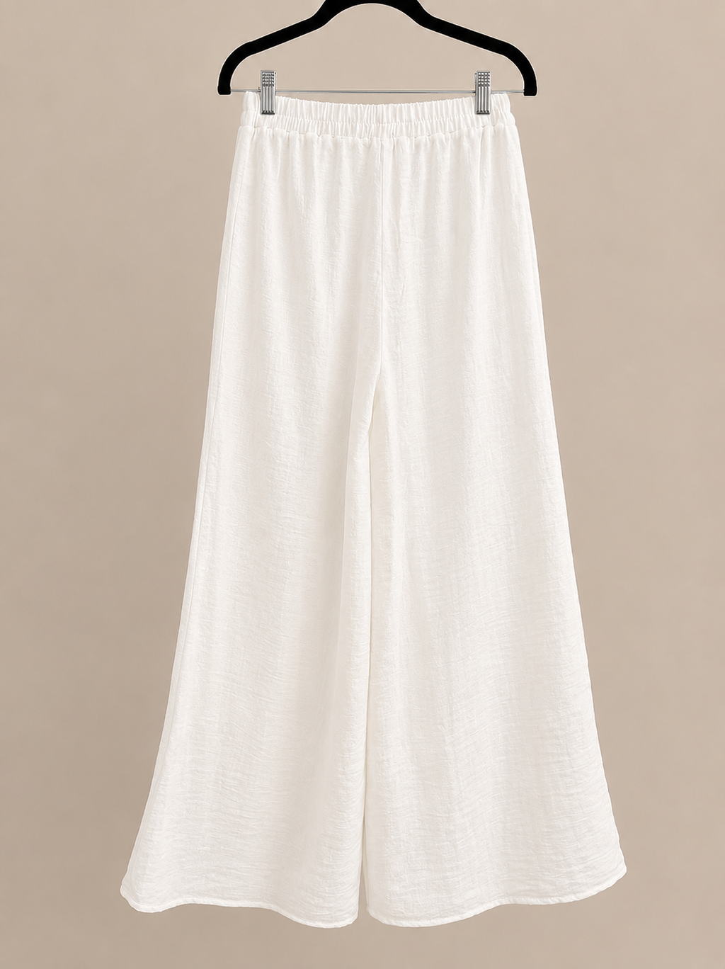 White Airflow Wide Leg Pant