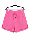 Pink Drawstring Shorts