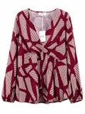 Crimson Confidence Peplum Blouse