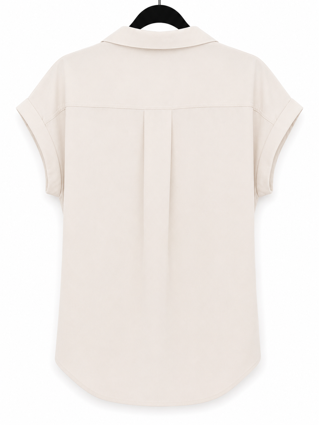 Ivory Button Front Blouse