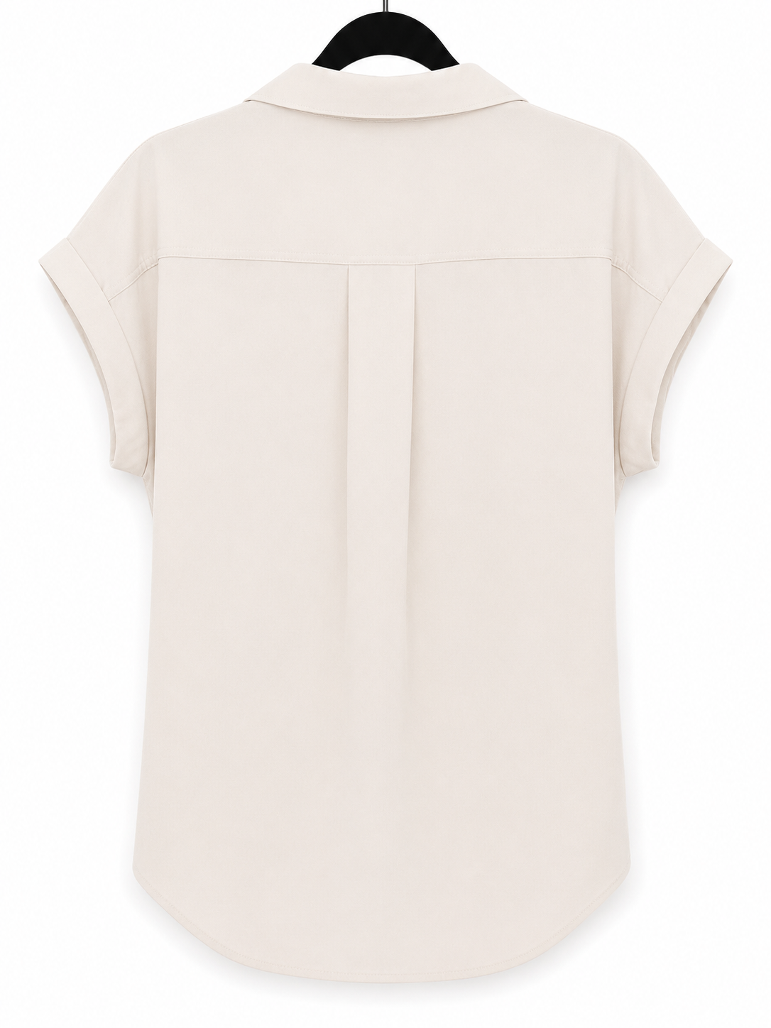 Ivory Button Front Blouse