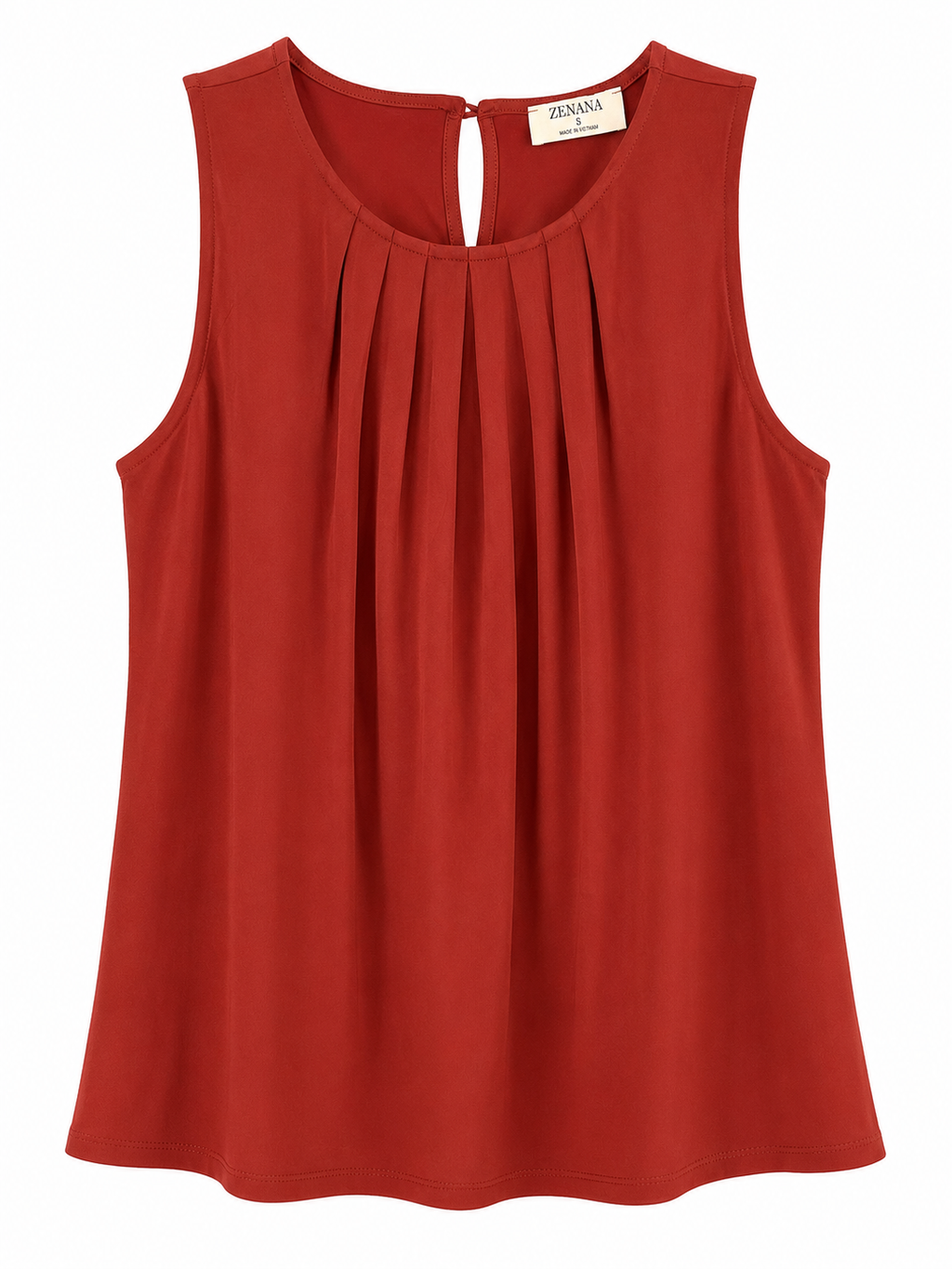 Autumn Glow Pleated Tank