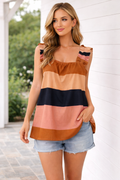 Roan & Ryan Colorblock Square Neck Tank