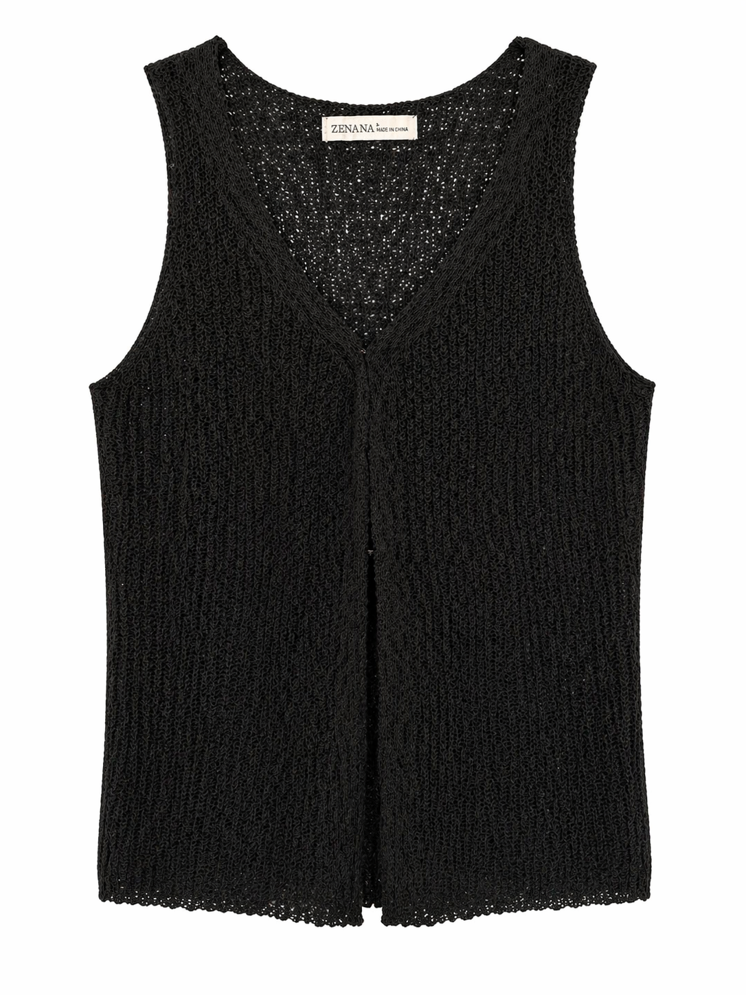 ZENANA Hook & Eye Sweater Vest