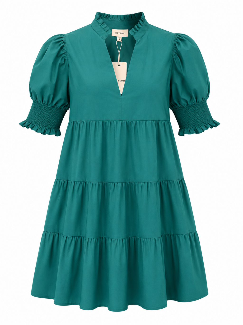 Teal Grace Tiered Dress