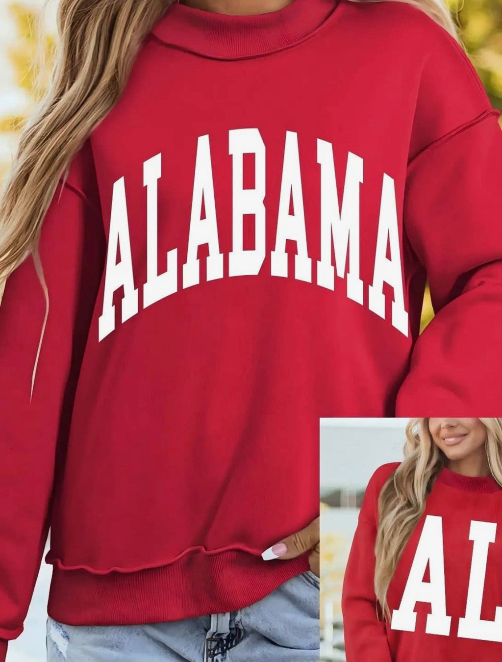 Saturday in Tuscaloosa Reversible Sweatshirt – Crimson