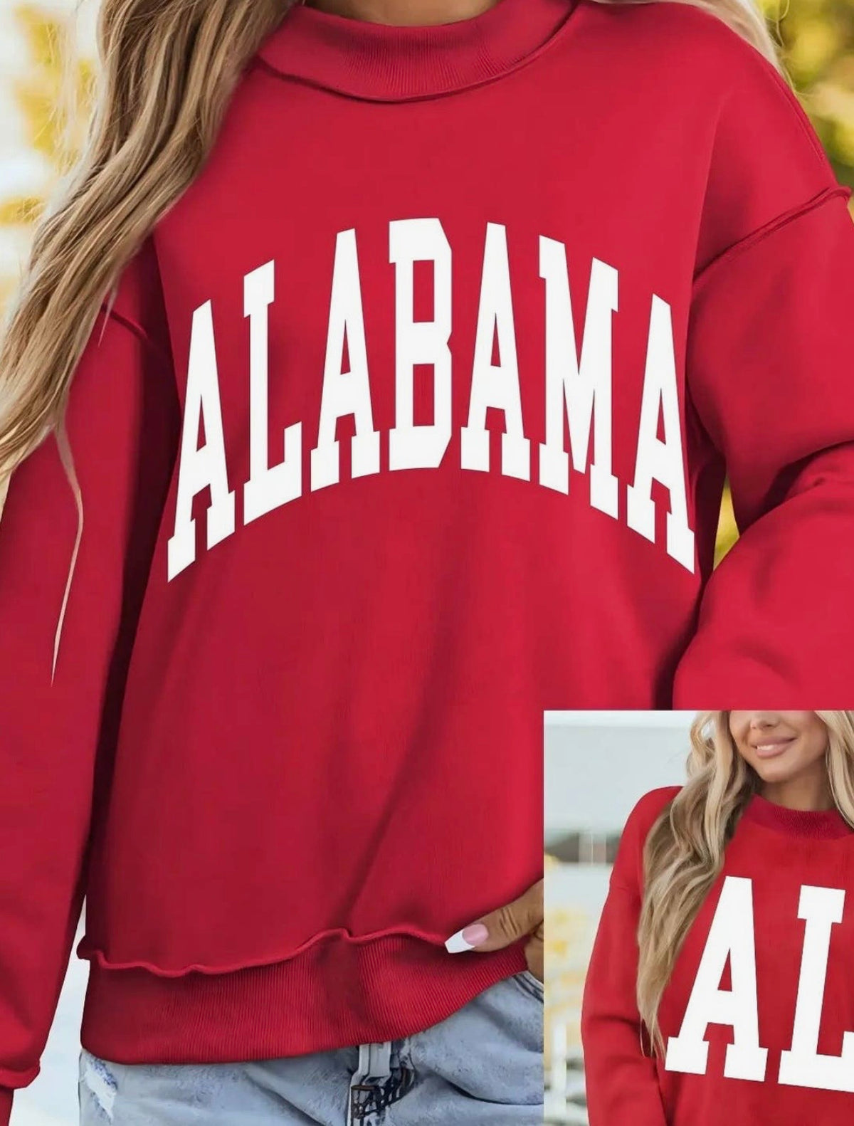Saturday in Tuscaloosa Reversible Sweatshirt – Crimson