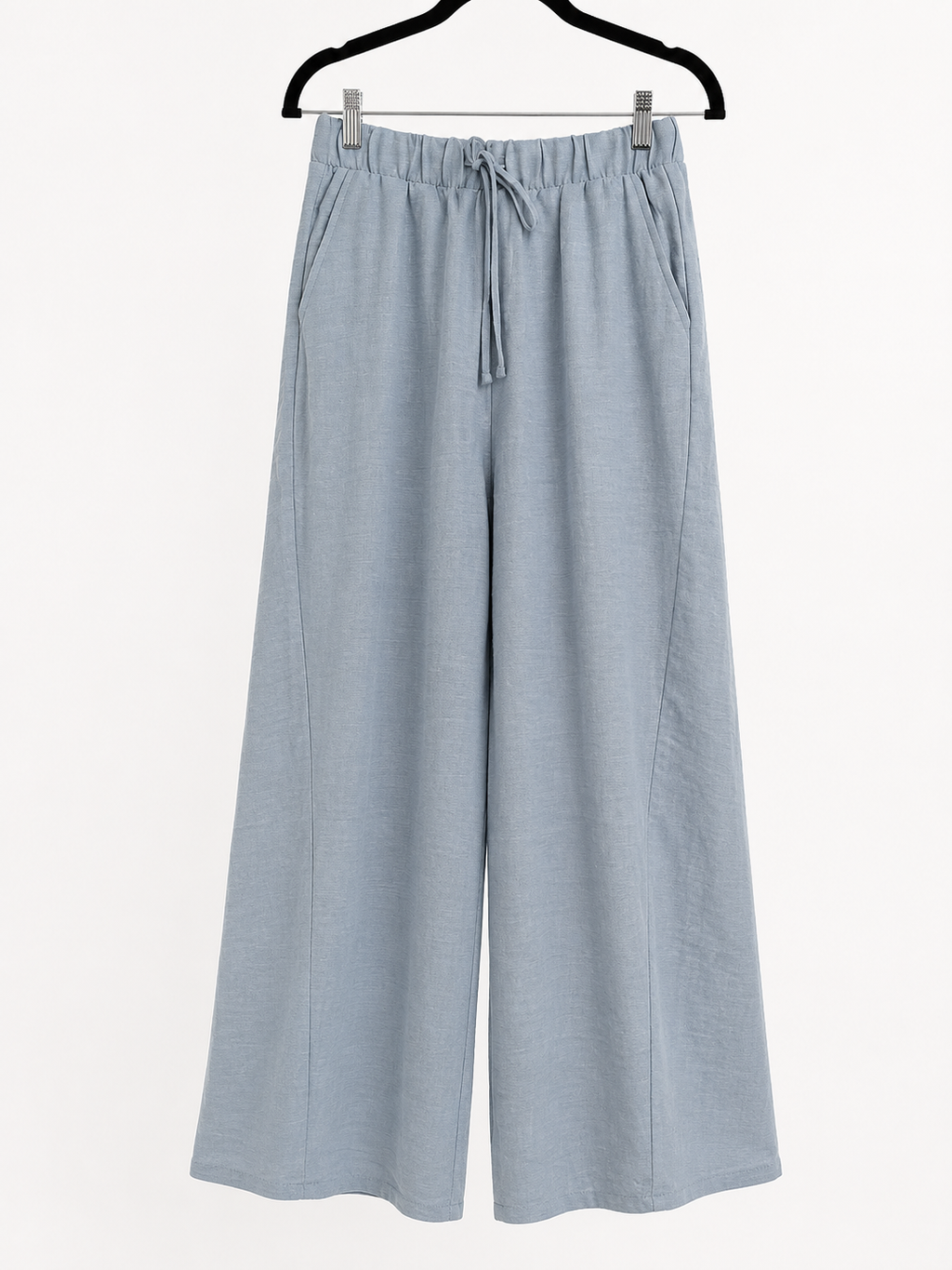 ZENANA Blue Gray Airflow Capri Pants