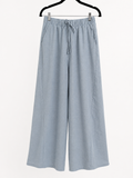 ZENANA Blue Gray Airflow Capri Pants