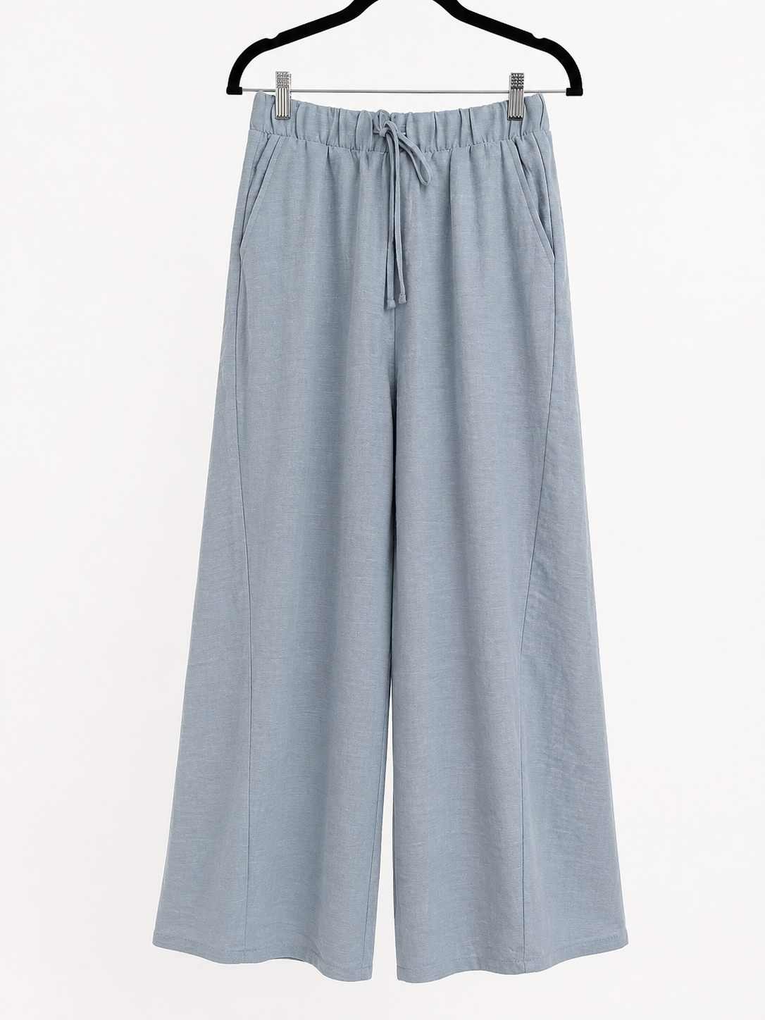 ZENANA Blue Gray Airflow Capri Pants
