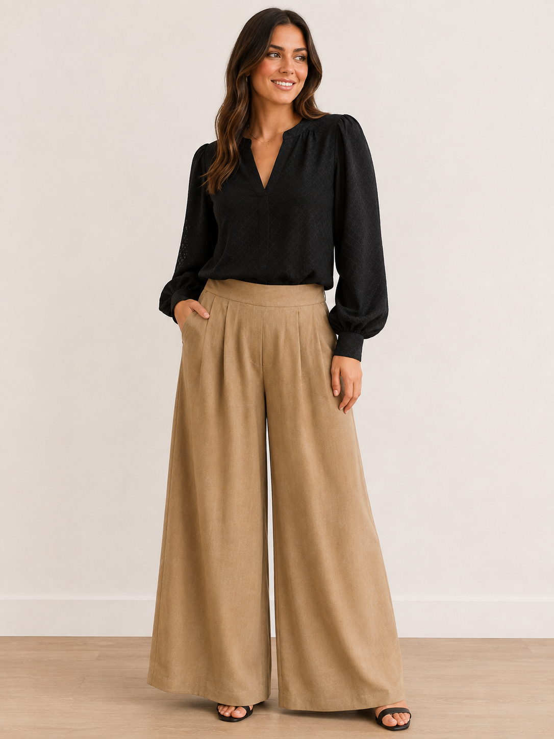 Mocha Moment Extreme Wide Leg Pants