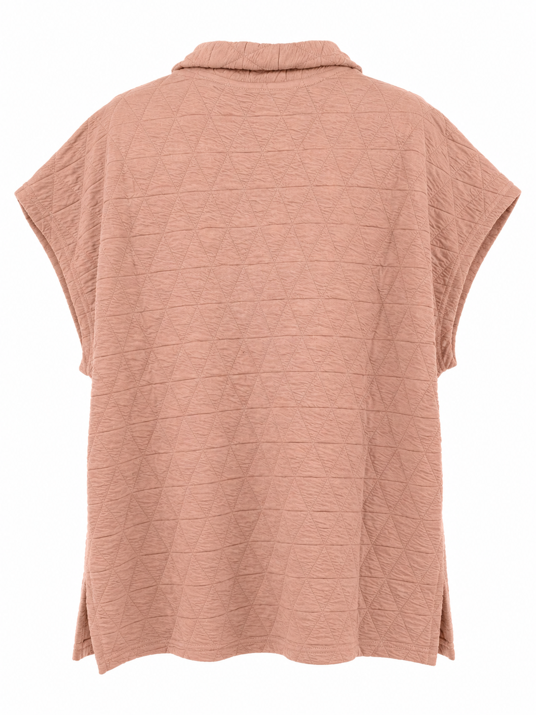 Blushing Beauty Textured Collared Top – Blush