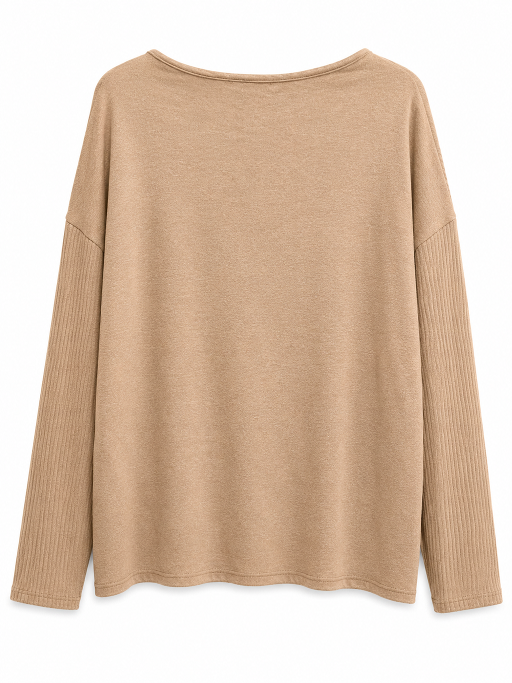 Soft & Simple Dolman Knit Top – Taupe