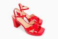 SODA RED PATENT HEELS