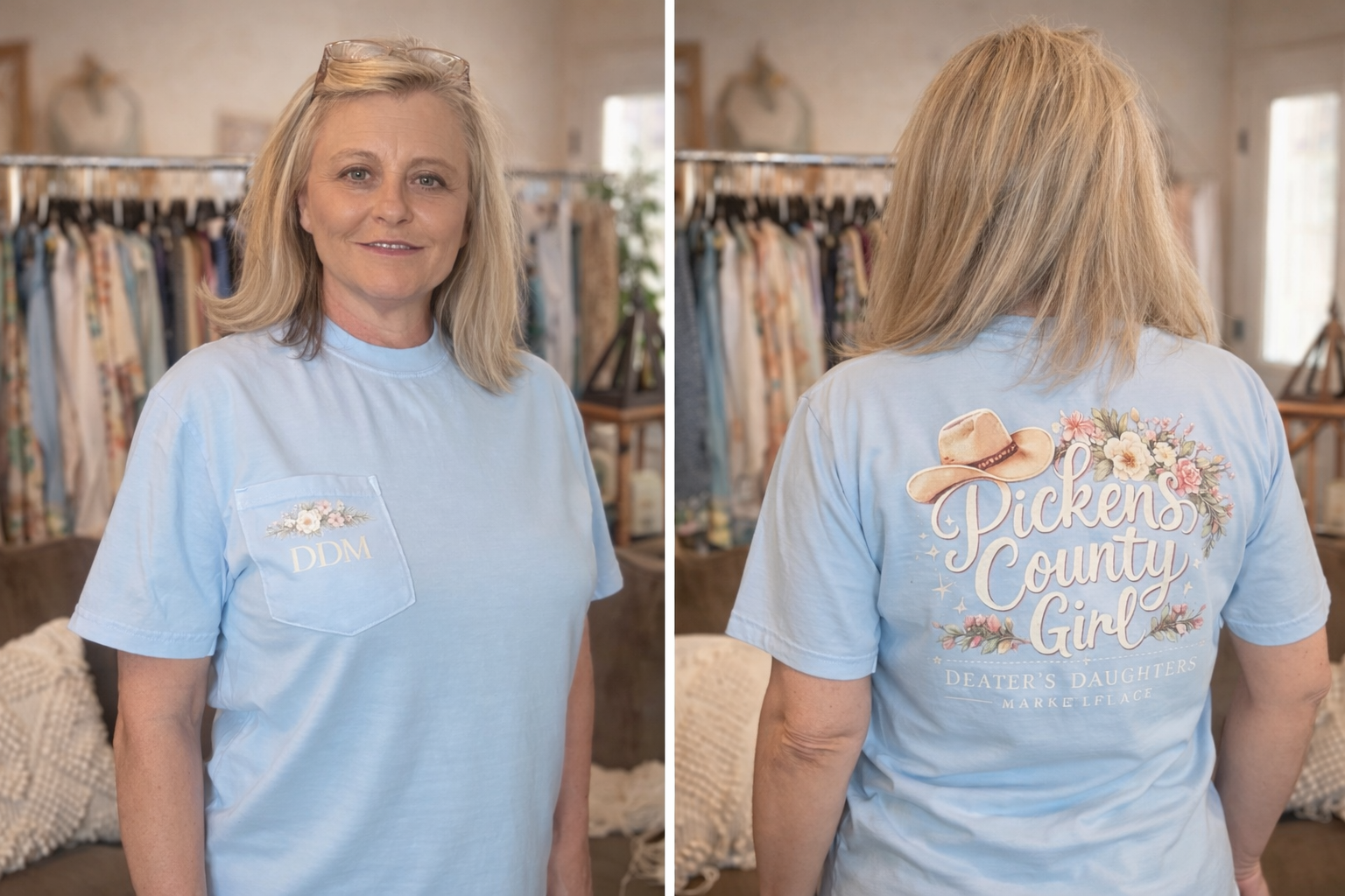 DEATER’S DAUGHTERS MARKETPLACE LOGO TEE