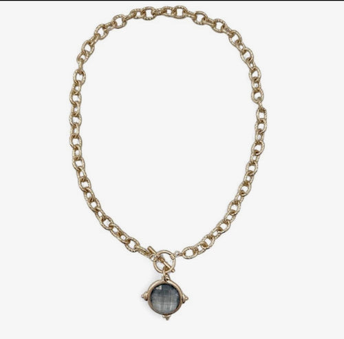 Belle Toggle Necklace Smoke