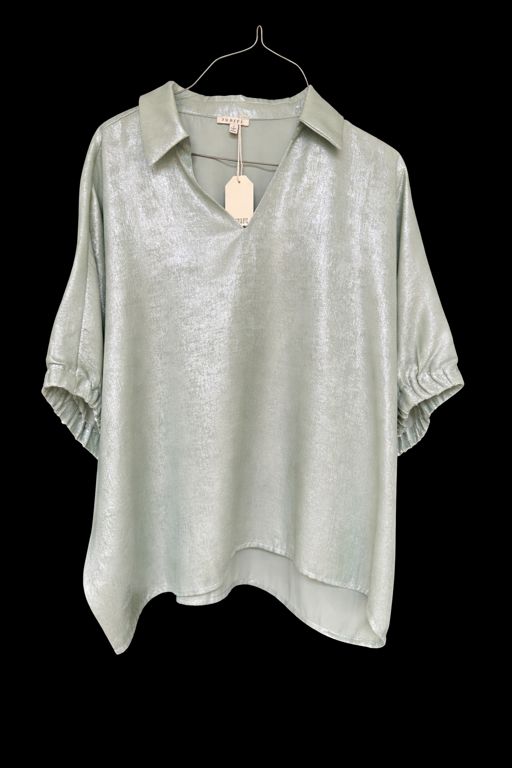 Jodifl Soft Sage Shimmer Blouse