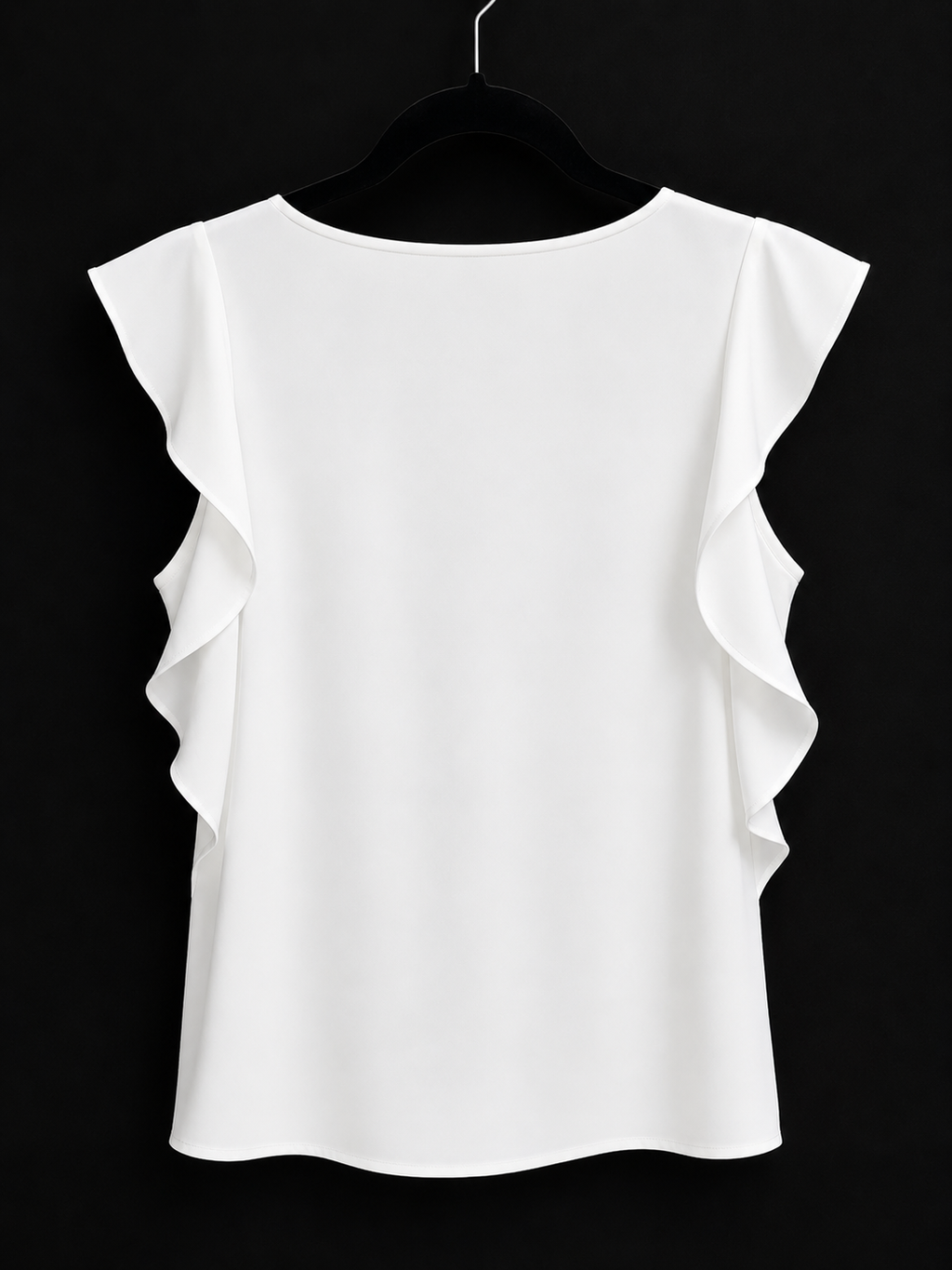 Les Amis White Ruffle Blouse