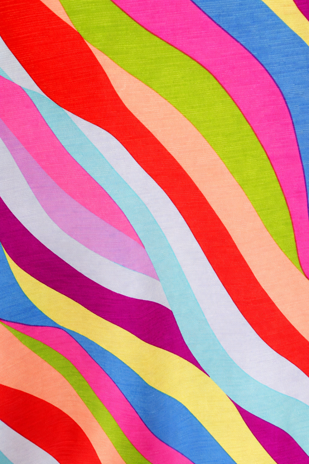 Plus Vibrant Wave Print Easy Dress