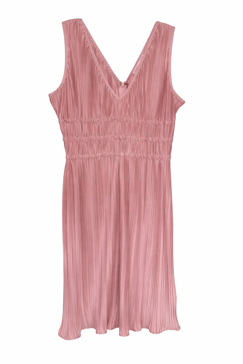 She + Sky Blush Pink Pleated Sleeveless Dress