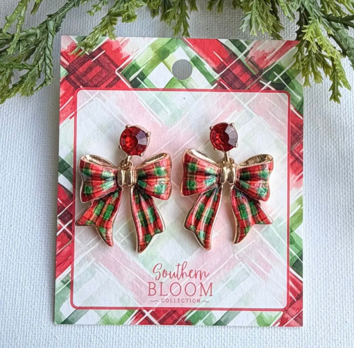 Plaid Perfection
Bow Earrings