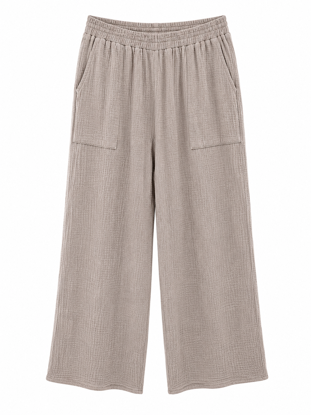 Easy Does It Gauze Pants – Ash Mocha