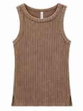Mocha Ribbed Tank Top