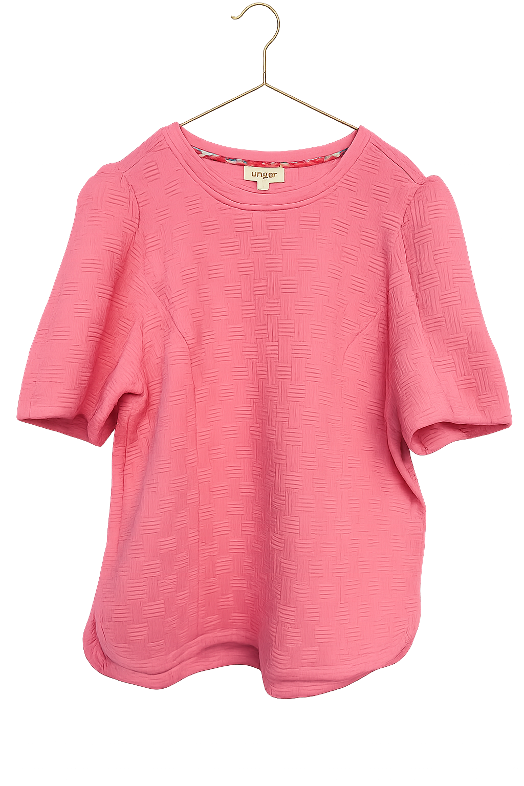 UMGEE PINK TEXTURED BLOUSE
