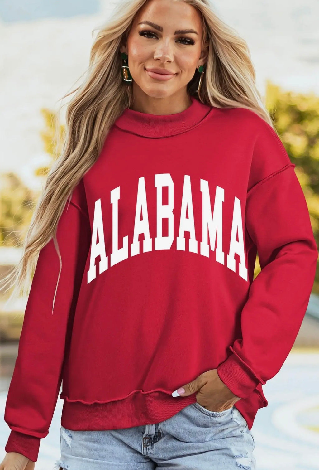 Saturday in Tuscaloosa Reversible Sweatshirt – Crimson