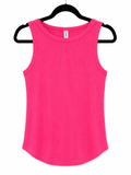 Hot Pink Ribbed Tank Top