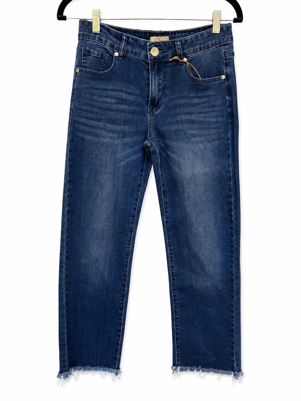 ELAN Raw Hem Wide Leg Stretch Jeans – Size Small
