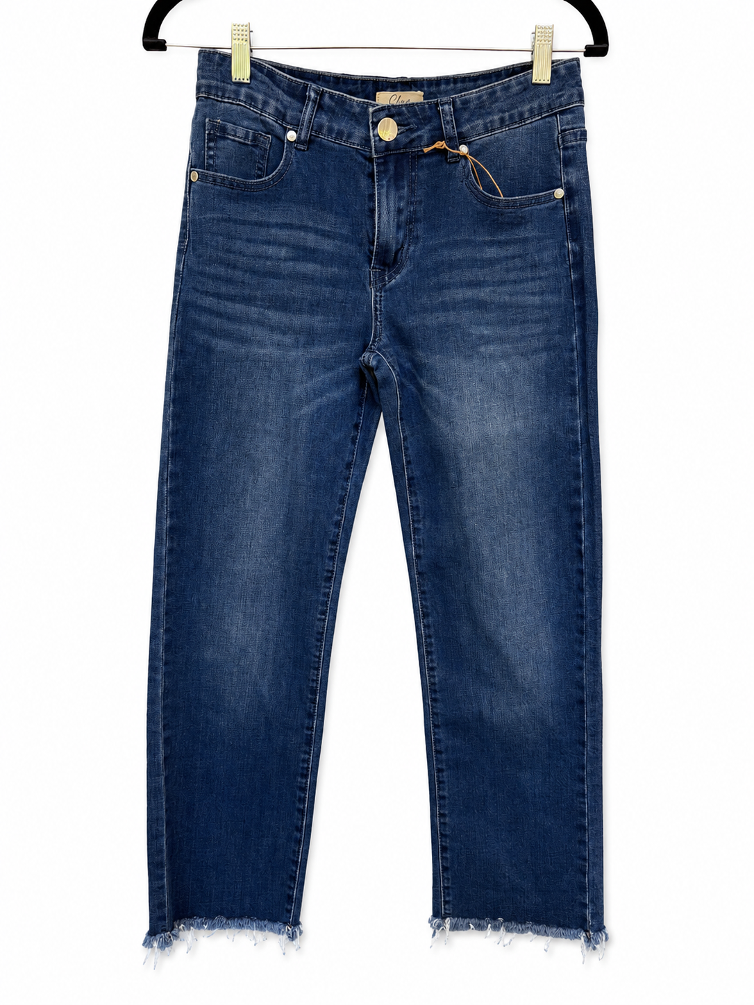ELAN Raw Hem Wide Leg Stretch Jeans – Size Small
