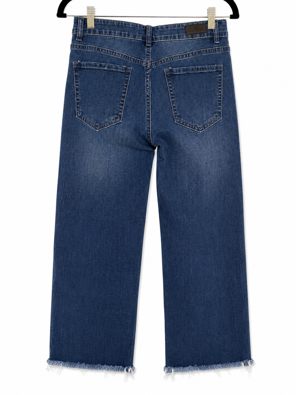 ELAN Raw Hem Wide Leg Stretch Jeans – Size Small