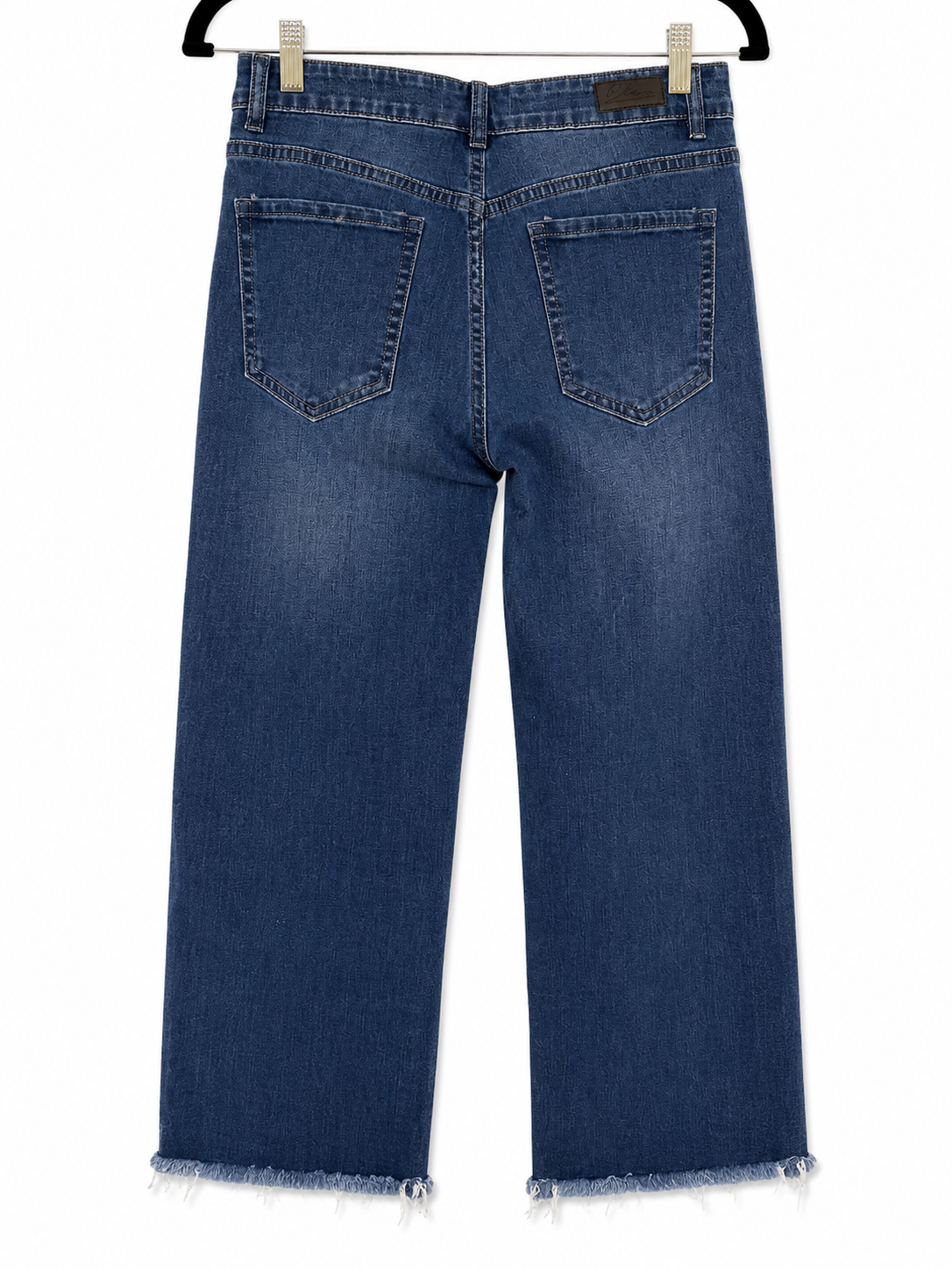 ELAN Raw Hem Wide Leg Stretch Jeans – Size Small