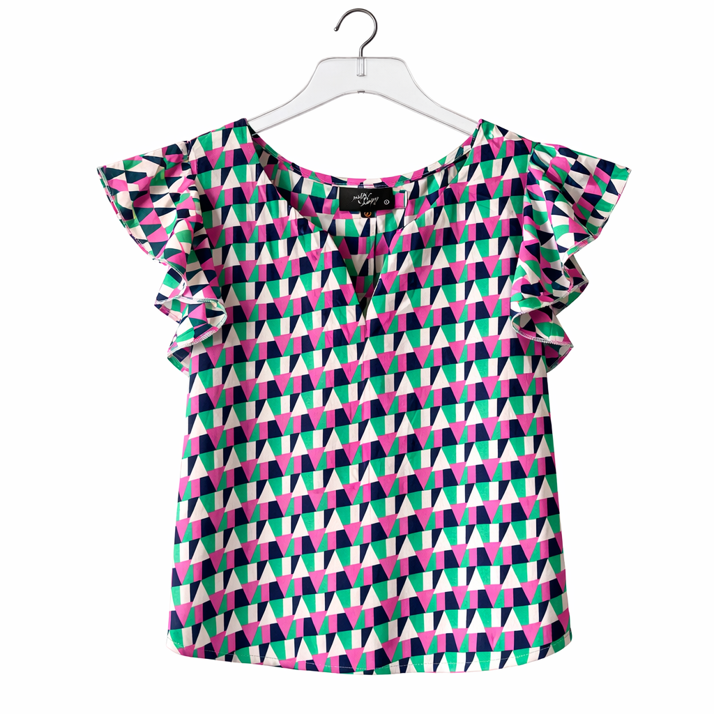 Milk & Honey Geometric Blouse