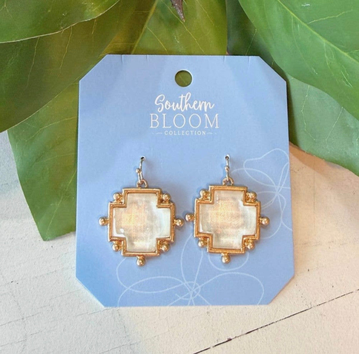 Genevieve Cross Earrings