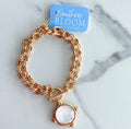 Belle Toggle Bracelet Cream