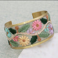 Floral Vines Embroidered
Cuff Bracelet