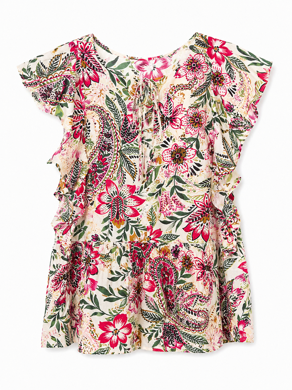 Plus Size Floral Blouse