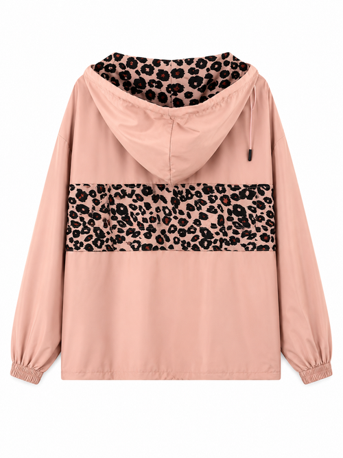 Blush Leopard Wind Breaker