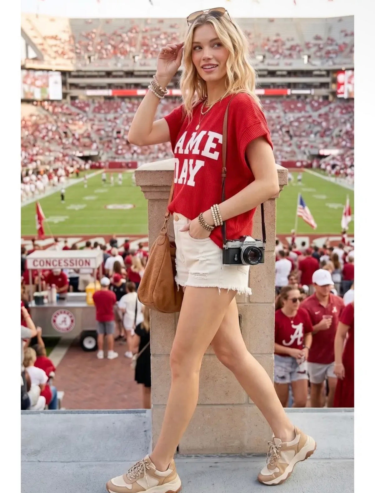 Friday Night Lights Game Day Top – Red
