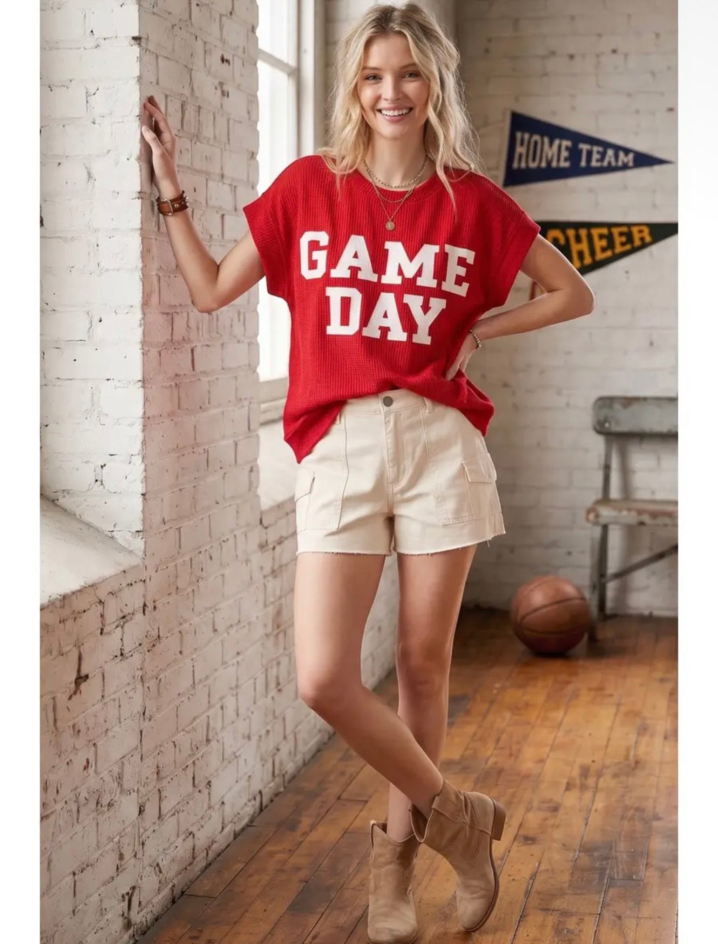 Friday Night Lights Game Day Top – Red