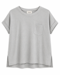 Pearl Gray Waffle Knit Top