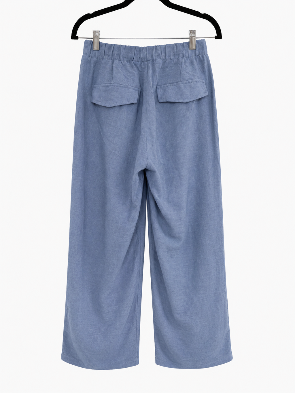 ZENANA Dusty Blue Airflow Crop Pants