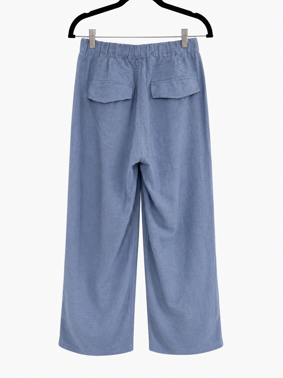 ZENANA Dusty Blue Airflow Crop Pants