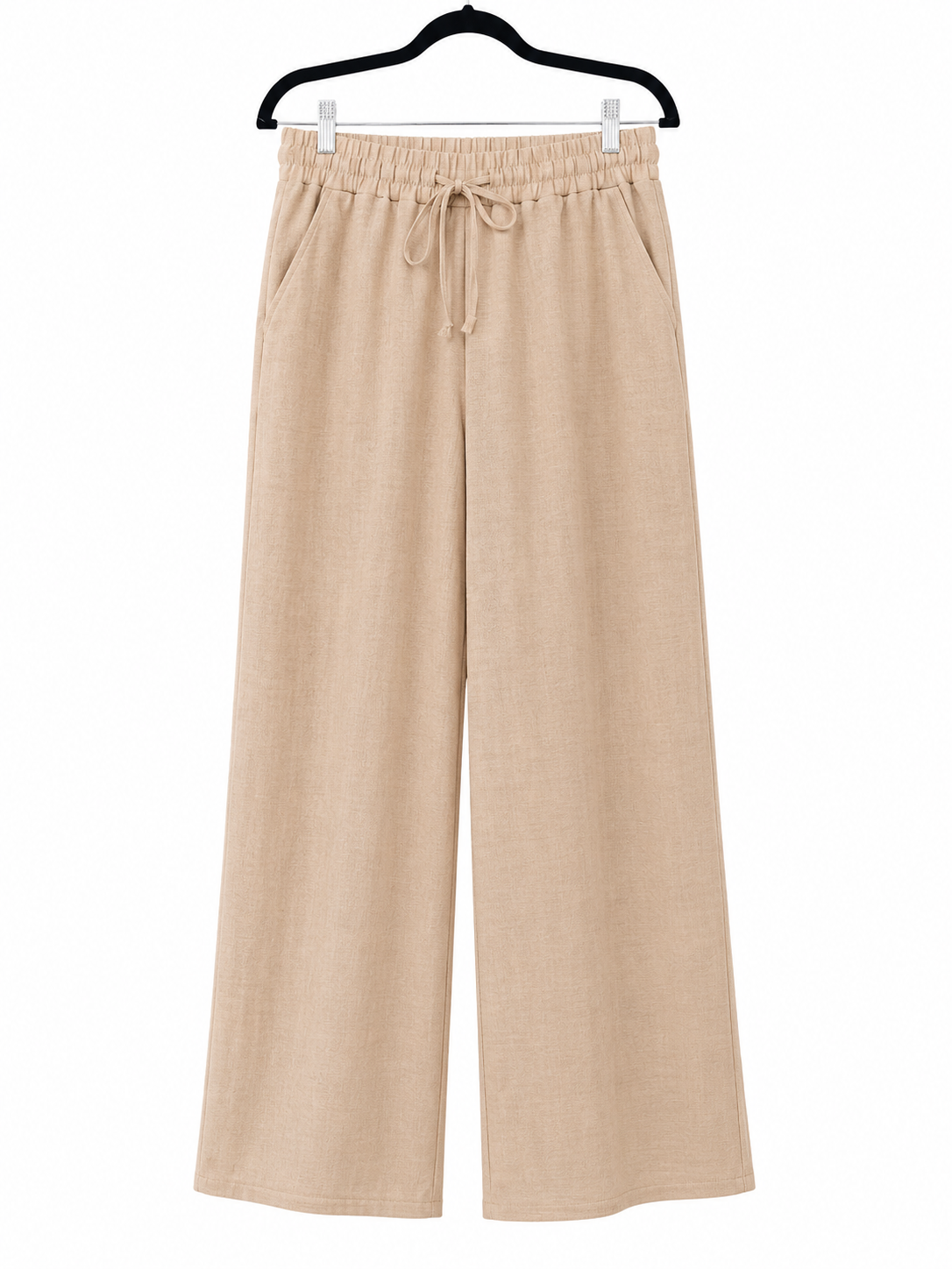 Zenana Sand Beige Wide Leg Pants