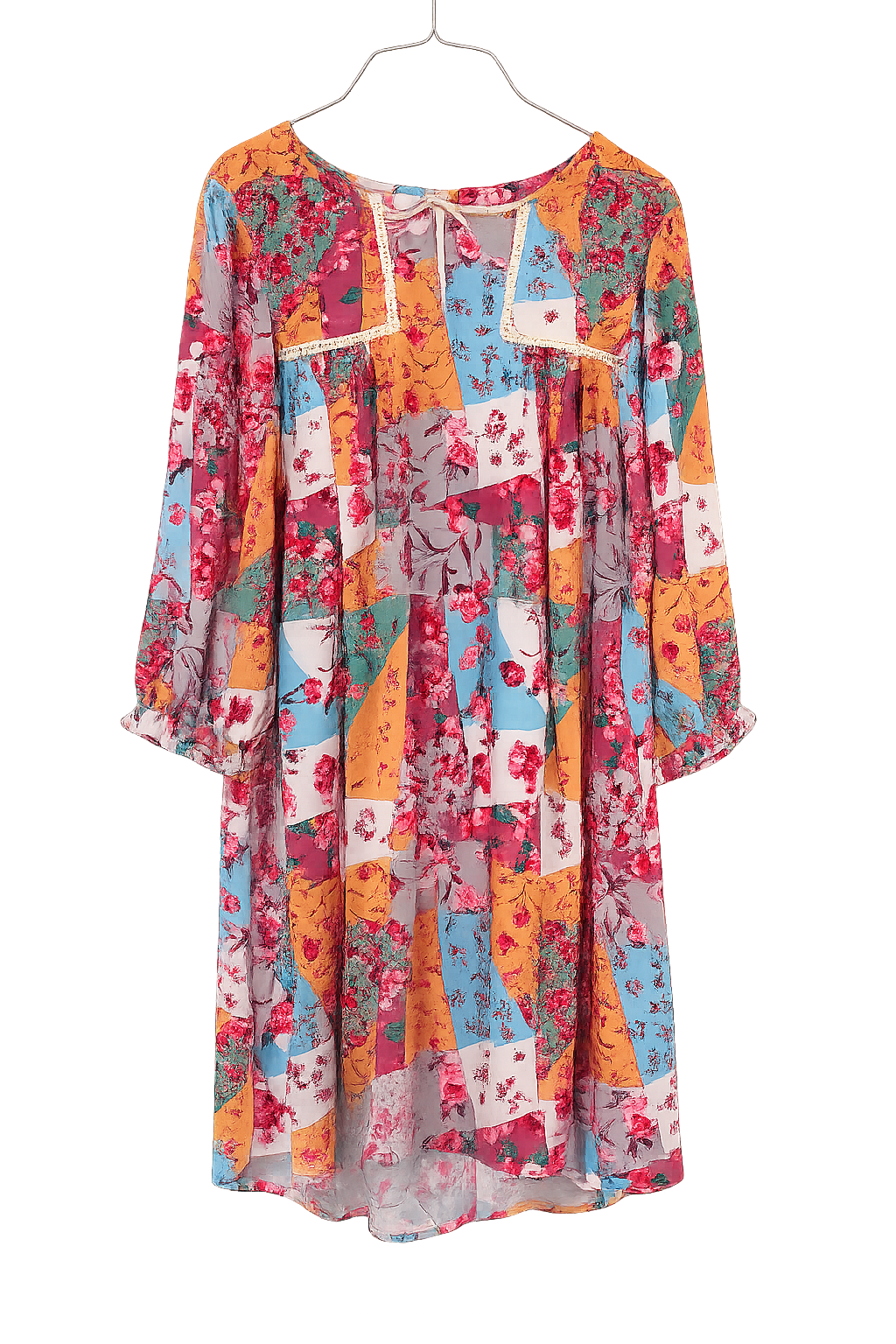 Umgee Patchwork Floral Dress