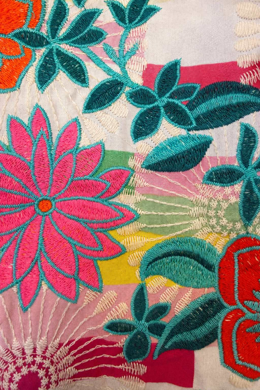 Voy Colorful Embroidered Blouse